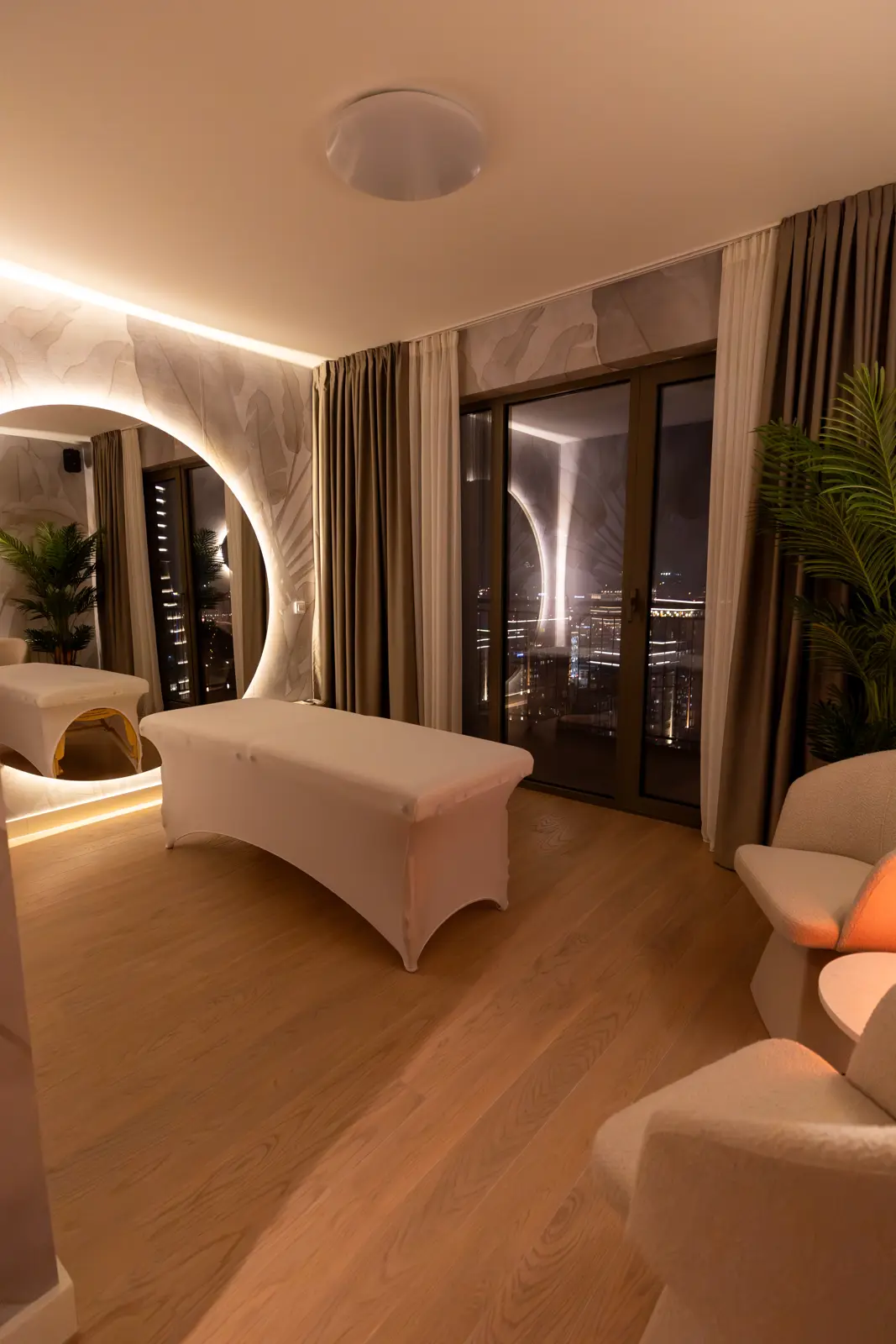 Sala za masažu u večernjem ambijentu